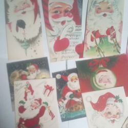 Vintage Santa Greeting Cards