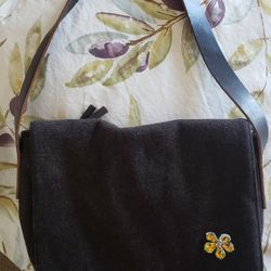 American Eagle Outfitters Purse With Swarovski Crystal Flower