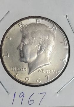 1967 U.S. Kennedy half dollar