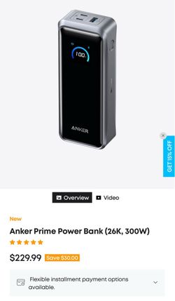 Anker Power Bank (26k, 300W)