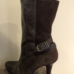 Beautiful Brown Suede & Leather Boots