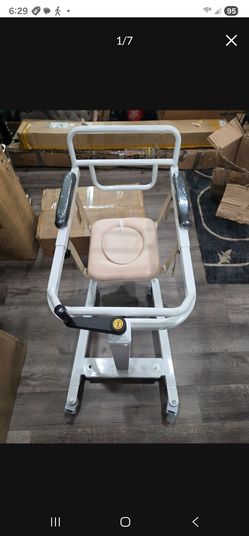 Hydraulic Patient Transfer Lift Commode Chair