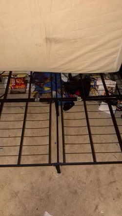 Full bed frame and twin mattress