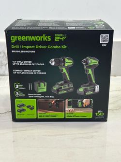 Impact Driver Combo Kit Greenworks CKG3201