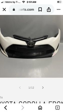 Front bumper and right fender