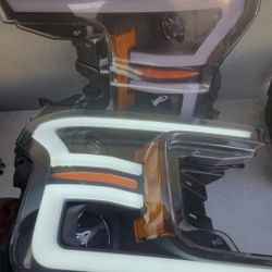 18-20 Ford F150 LED DRL Projector Headlights Luces Calaveras Micas Faros Focos Faroles Headlamps 