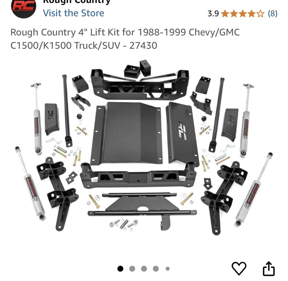 1997 rough country lift kit and springs