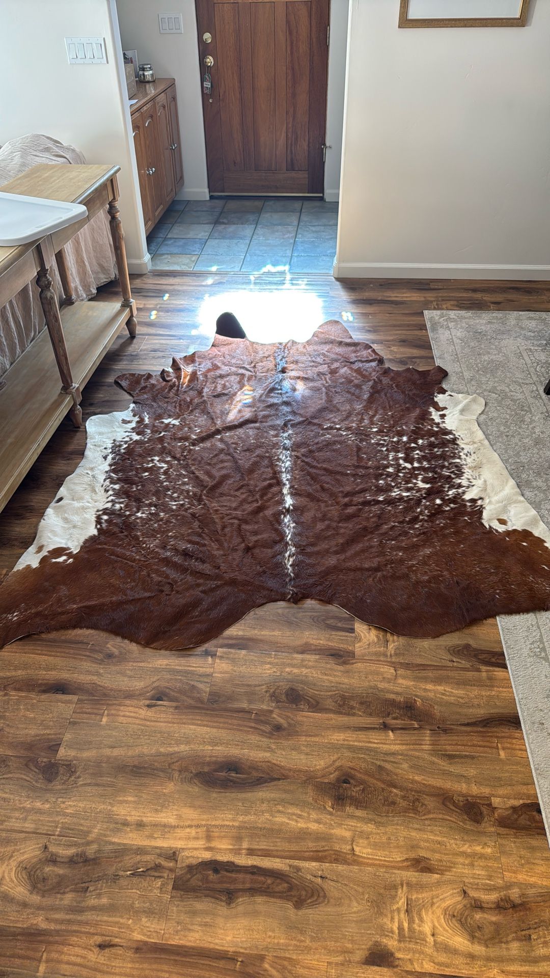 Genuine Cowhide Rug 80” X 82”