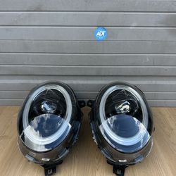 MINI COOPER S BLACK INSIDE OEM LEFT AND RIGHT LED HEADLIGHT HOUSING 2019-2022