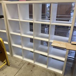 White Shelving Cubbies
