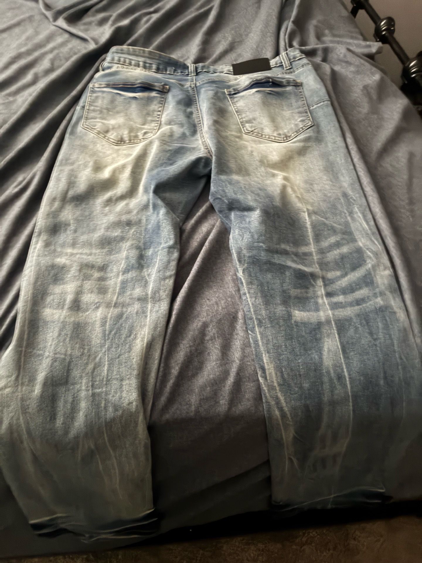 Purple jeans