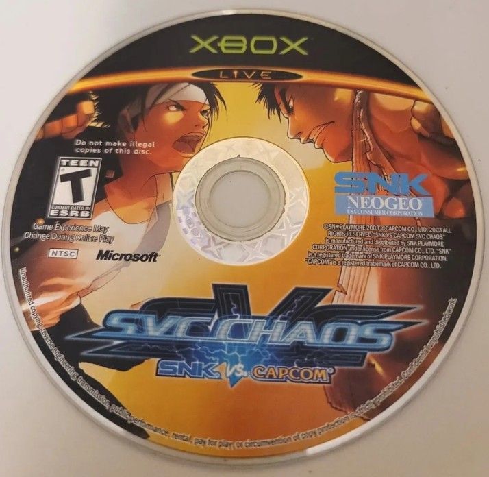 SNK VS. Capcom SVC Chaos Original Xbox 