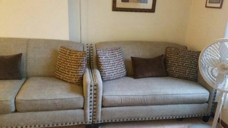 Beautiful 3 seater sofa and a loveseat from ROWE furniture.