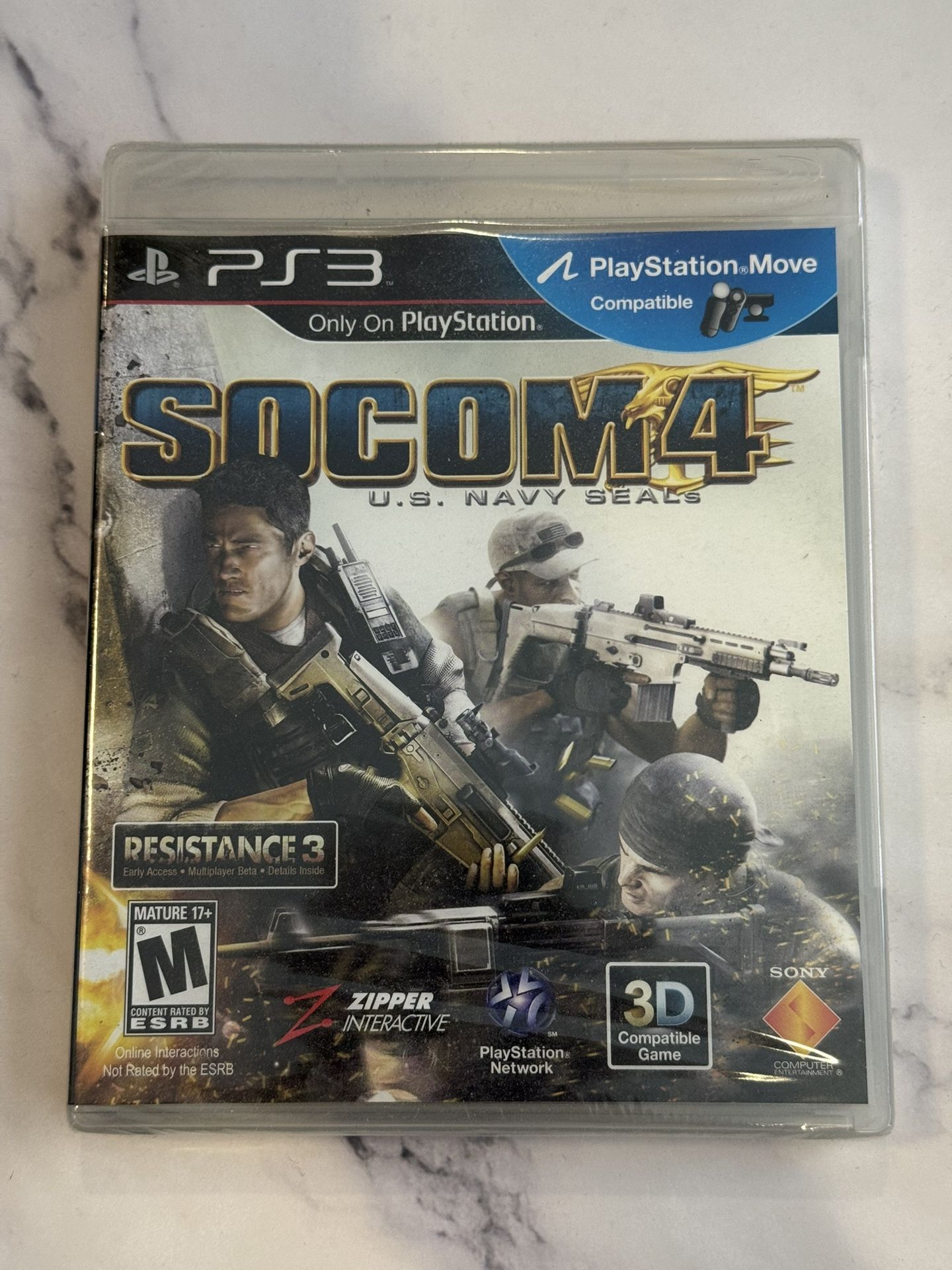 SOCOM 4: U.S. Navy Seals For Sony PlayStation 3 PS3 Video Game