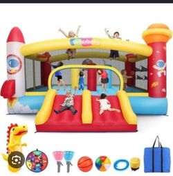 Whubefy inflatable bounce house (se hable español)