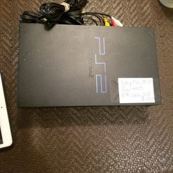 Sony Ps2 Fat With Cable Set 
