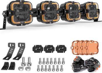 20" LED Off-Road Light Bar 180W 24000LM w/ Amber DRL Hi/Lo Beam
