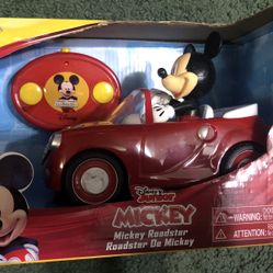 MICKEY MOUSE ROADSTER RC CAR NEW