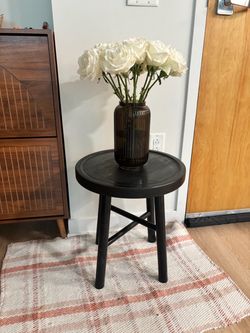 Black side table