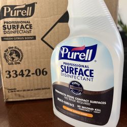 Purell Professional Surface Cleaner- Citrus Scent- Box Of 6 32 Oz Bottles