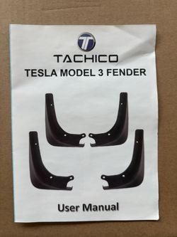 New Tesla Model 3 Mud flaps, Fender flaps
