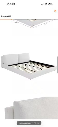 King size bed frame