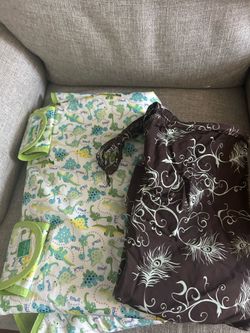 Baby car seat cover and breast cover