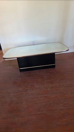 Mirrored Coffee Table (Black Legs)