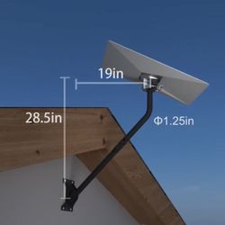 Adjustable Outdoor Antenna Mounting Pole - Universal J Pipe Mount for Antenna & Weather Station - Ea
