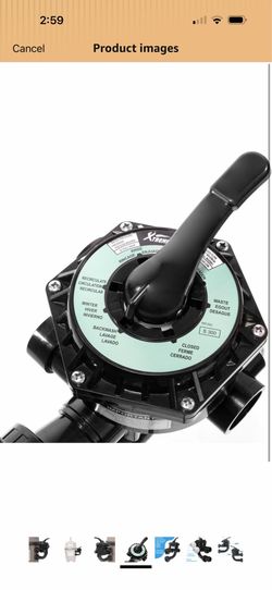XtremepowerUS Replacement Side Mount Valve Control 7 Valve Multiport & Sand Filter Backwash Valve DE Filter 1.5 Inch Ports Compatible for SP0715XR50 1