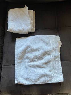 Three organic cotton washcloths