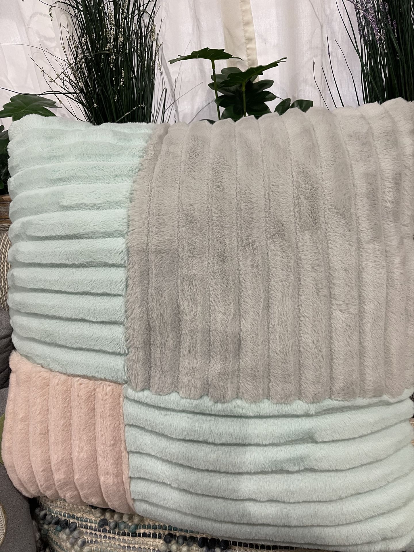 Multi Colored Large Couch Pillow