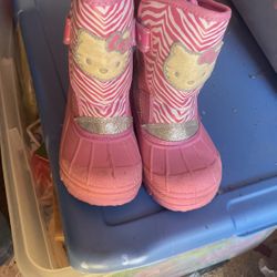 Children Hello Kitty Snowboots L 9-10