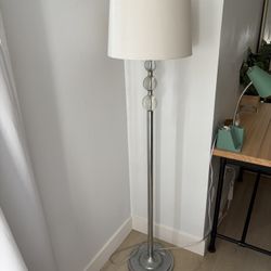 White Crystal Standing Floor Lamp 