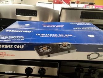 Propane Stove,Two Burners. Estufa Para Propano De Dos Parrillas 