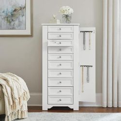 White Jewelry Armoire 