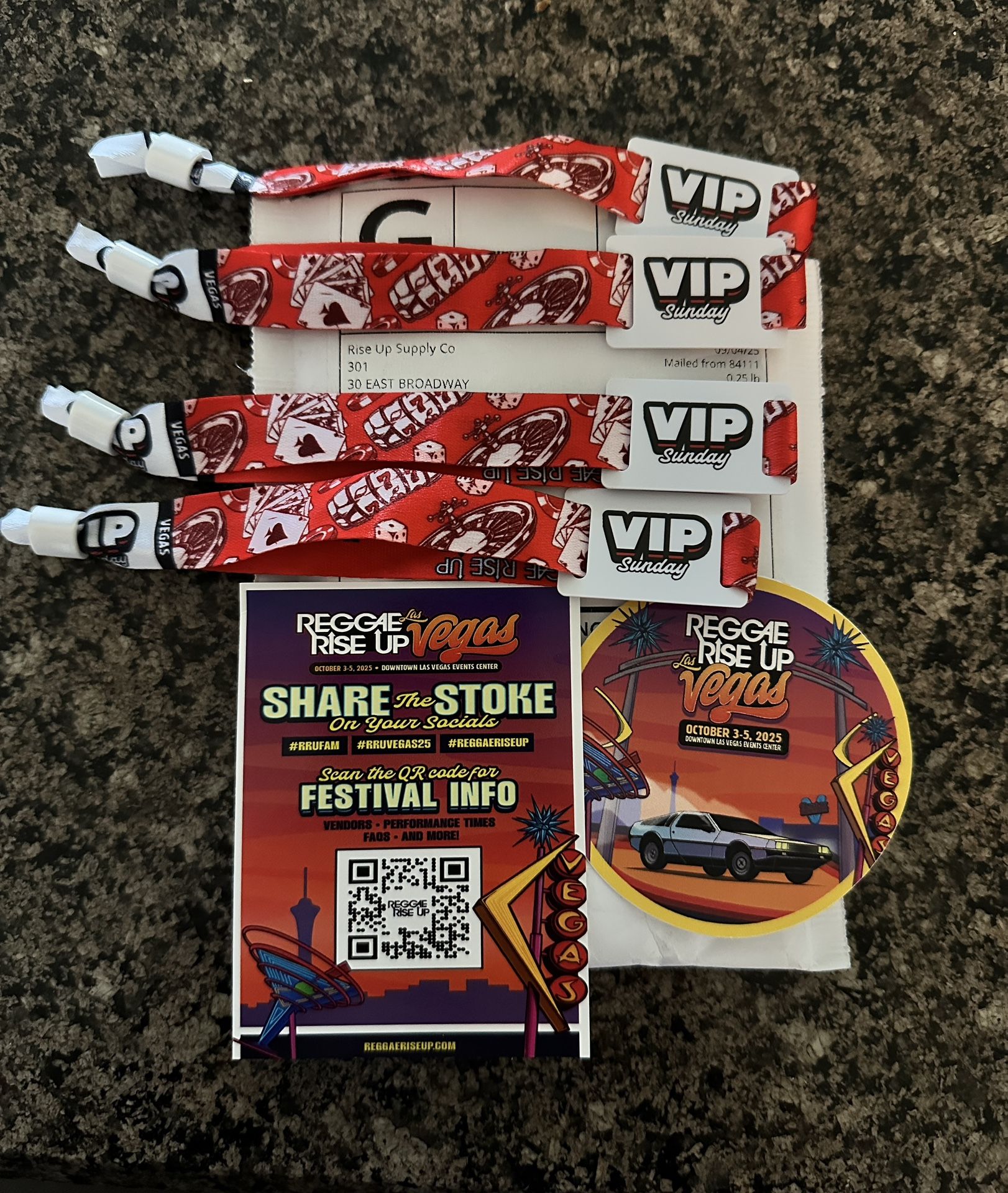 Reggae Rise Up Sunday Oct 5th - 4 VIP Wristbands 