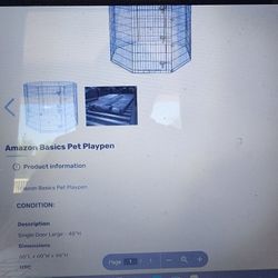 48x48x60 Dog Playpen
