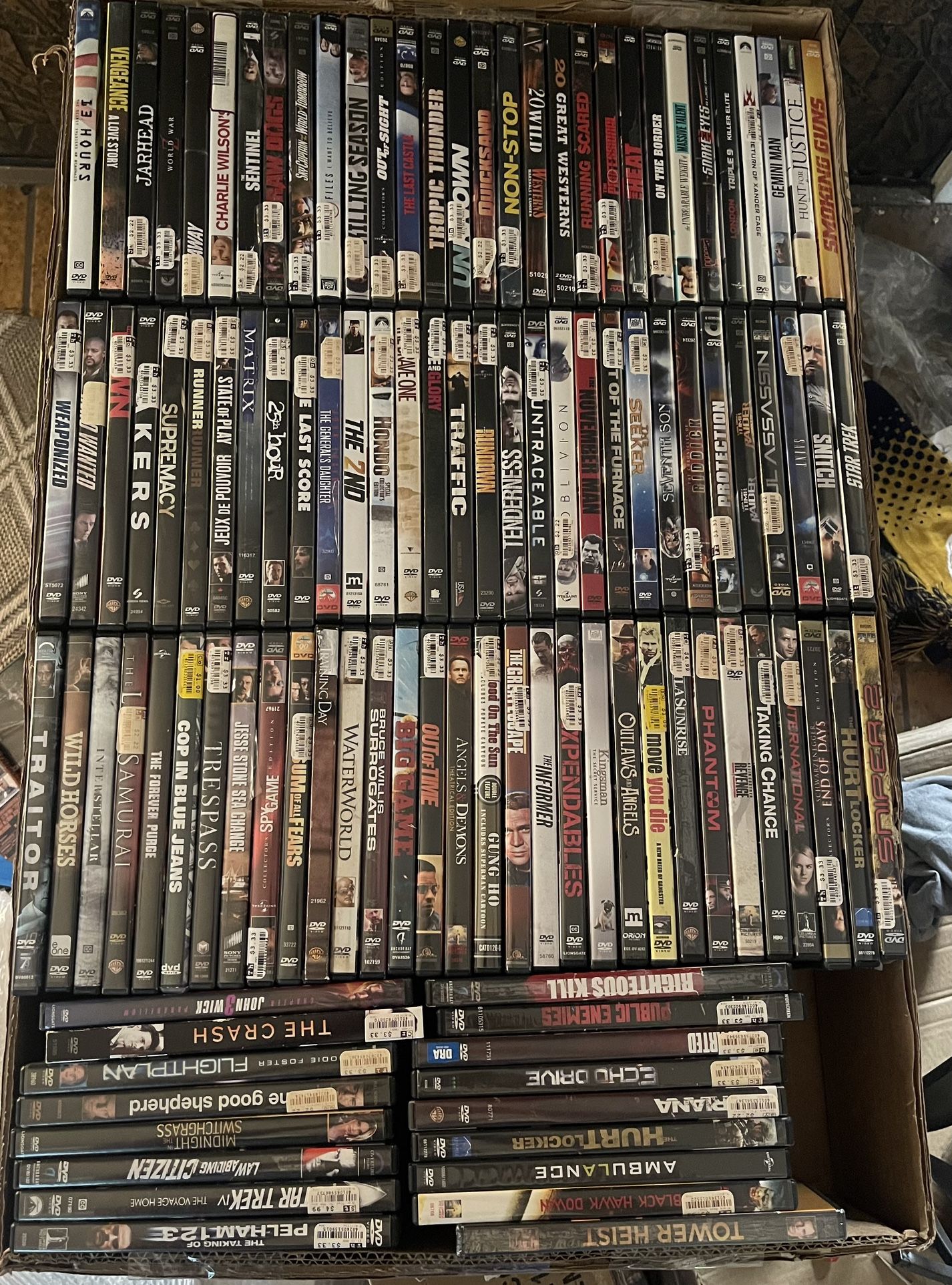 500 Dvds. 1$ A Piece. Quantity Discounts.