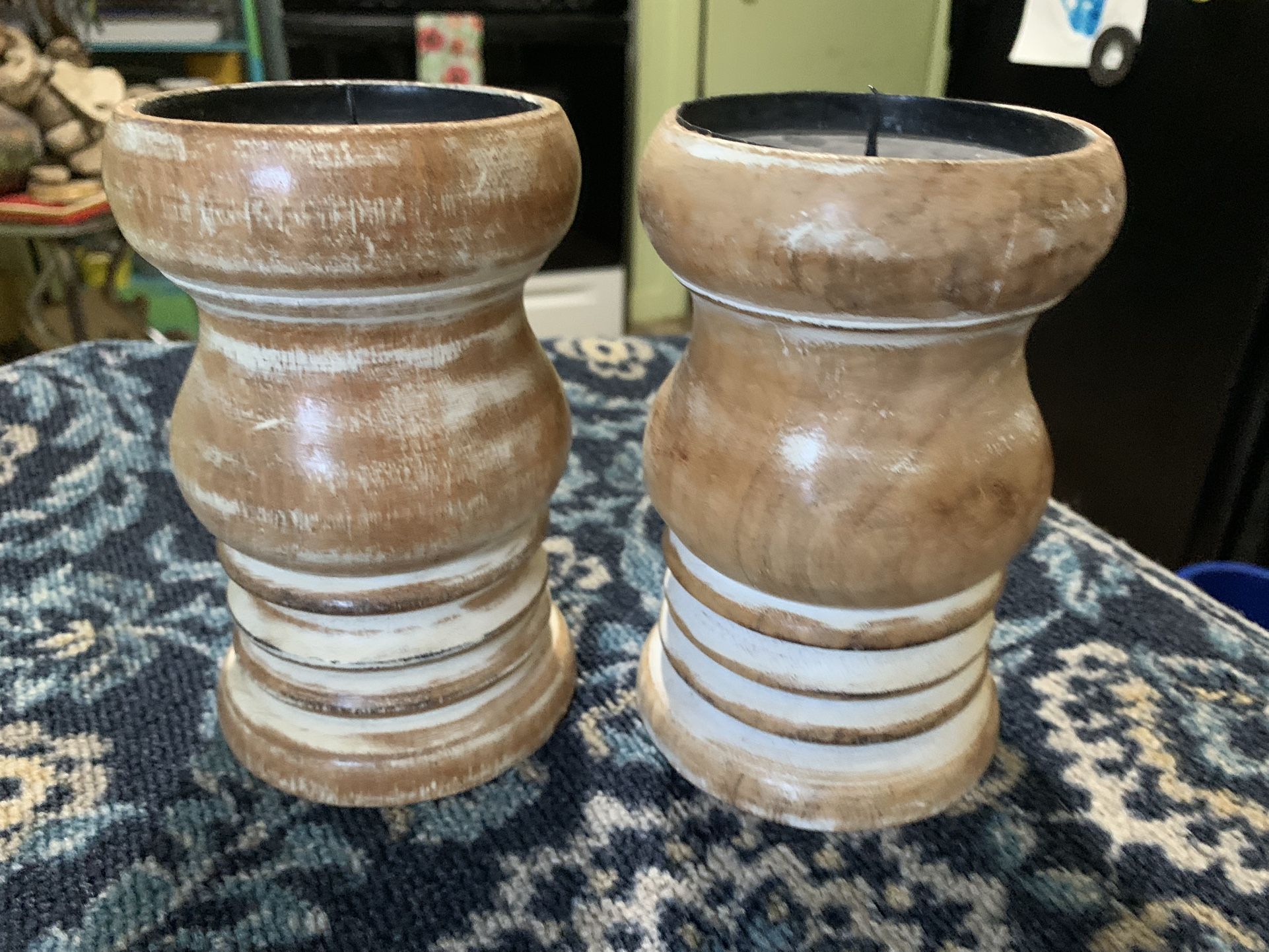 Wooden Candle Holders
