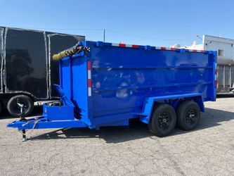 2025 Sky Trailers Dump Trailer / Hydraulic Dump 8X12x4 Blue
