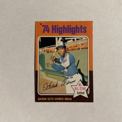 Hank Aaron's Card 