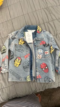 Toddler boy Jean marvel jacket