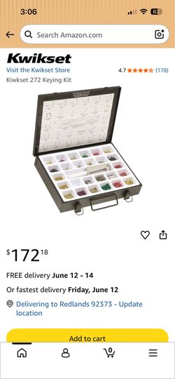 Kwikset society brass keying kit no.272 for residential locksets