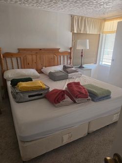 King Bed Frame + Mattress Set – Great Starter Bed