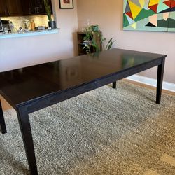 Crate & Barrel Wood Dinning Room Table