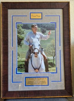 FABULOUS RONALD REAGAN FRAMED MATTED NEW PHOTO? PRINT 27x19 READ BELOW