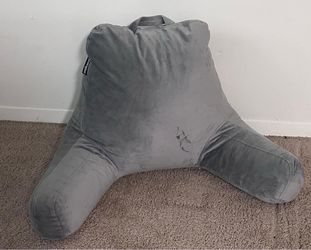 Milliard Reading Pillow with Arms — Grey Memory Foam