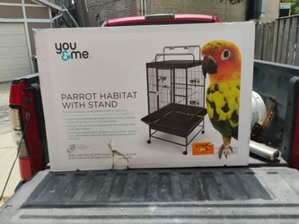 You & Me Large Standing Parrot Cage 29" L x 29" W x 33.75" H