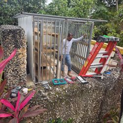 6x10 Heavy Duty Metal dog Kennel